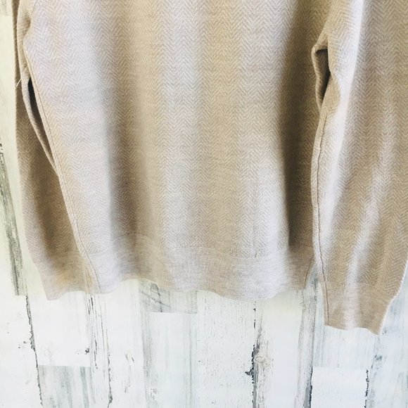 BONOBOS Merino Half-Zip Sweater MEN Wool Beige - Picture 9 of 9
